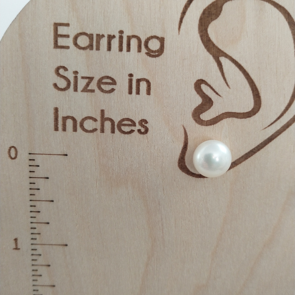 Genuine Pearl and Sterling Silver earrings